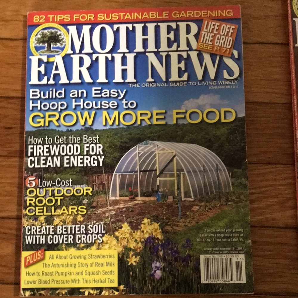 LAST DAY! 5/$20 Mother Earth News Magazine(3)